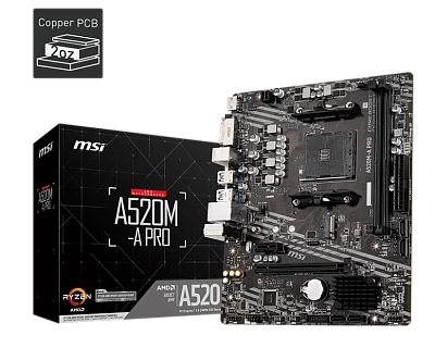MSI - AMD AM4 A520М-A Pro DDR4