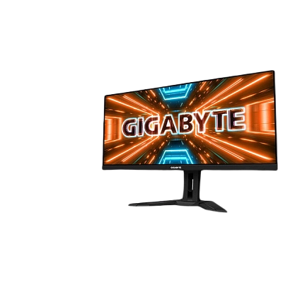 Gigabyte - 34" M34WQ-EK Gaming Monitor, IPS, 144z, 1mc, UHD (3440х1440), HDMI, DisplayPort, Type C