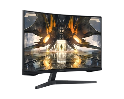 Samsung - 32" LS32AG550EPXUZ Odyssey G5 Curved Gaming Monitor, IPS, 165Hz, 1mc, QHD (2560x1440),HDMI