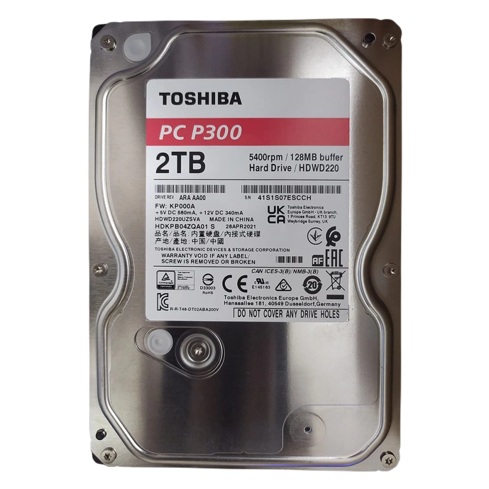 Toshiba-HDD 2TB, 7200rpm (HDWT720UZSVA)