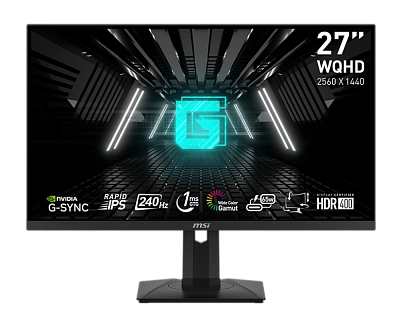 MSI - 27" Optix G274QPX Gaming Monitor, IPS, 1mc, 240hz, WQHD (2560x1440), HDMI+DP+TypeC, Black
