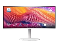 MSI - 34" Modern MD342CQPW Curved Gaming Monitor, VA, 1mc, 120hz, UWQHD (3440x1440), HDMI+DP+TypeC,