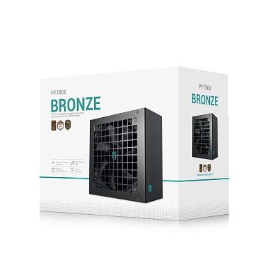Блок питание Deepcool GamerStorm PF750X (750W, 80+ Bronze, APFC, 20+4 pin)