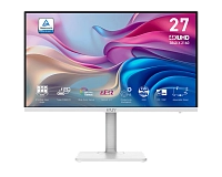 MSI - 27" Modern MD272UPHW 4K Monitor, IPS, 4mc, 60Hz, UHD, HDMI+DP+TypeC, KVM, HAS, White