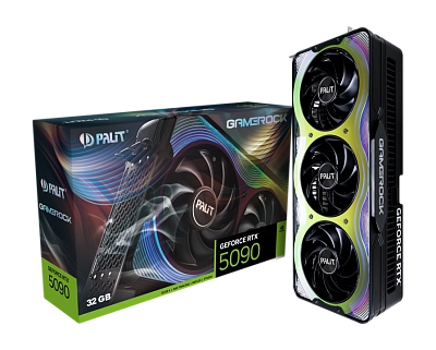 Palit - 32GB GeForce RTX5090 GAMEROCK GDDR7 512bit 3-DP HDMI 