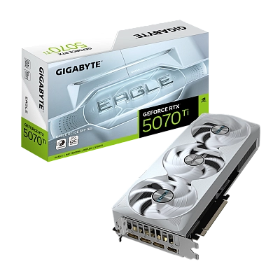 Gigabyte - 16GB GeForce RTX5070Ti EAGLE OC ICE SFF GV-N507TEAGLEOC ICE-16GD
