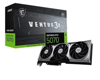 MSI- 12GB GeForce RTX5070 VENTUS 3X (912-V532-023)