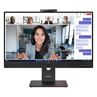Lenovo - 27" ThinkVision T27QD-4v, WLED, 120Hz, 4mc, QHD (2560x1440) 2K, HDMI+DP+TypeC,Webcam,Audio 