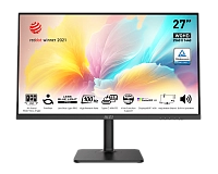 MSI - 27" Modern MD272QXP Monitor, IPS, 4mc, 100hz, WQHD (2560x1440), HDMI+DP+TypeC, HAS, Black 