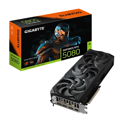 Gigabyte - 16GB GeForce RTX5080  WINDFORCE OC SFF DDR7 GV-N5080WF3OC-16GD