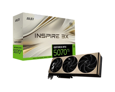 MSI - 16GB GeForce RTX5070Ti INSPIRE 3X OC (912-V531-281)