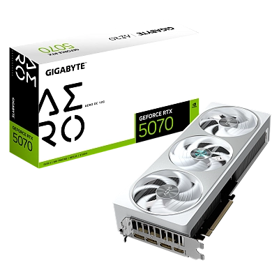 Gigabyte - 12GB GeForce RTX5070 AERO OC GV-N5070AERO OC-12GD
