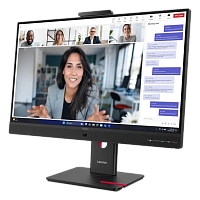 Lenovo - 27" ThinkVision T27QD-4v, WLED, 120Hz, 4mc, QHD (2560x1440) 2K, HDMI+DP+TypeC,Webcam,Audio 