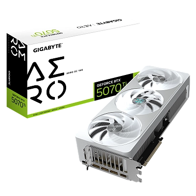 Gigabyte - 16GB GeForce RTX5070Ti AERO OC GV-N507TAERO OC-16GD