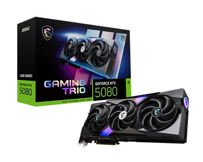 MSI - 16GB GeForce RTX5080 GAMING TRIO OC (912-V531-005)