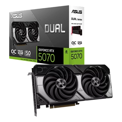 ASUS - 12GB GeForce RTX5070 DUAL OC GDDR7 (90YV0M17-M0NA00)