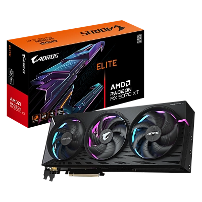 Gigabyte - 16GB ATI Radeon RX9070 XT AORUS ELITE GV-R9070XTAORUS E-16GD 