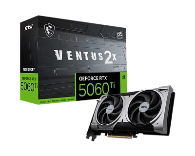 MSI - 16GB GeForce RTX5060Ti VENTUS 2X OC PLUS (912-V535-005)