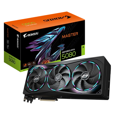 Gigabyte - 16GB GeForce RTX5080 AORUS MASTER DDR7 GV-N5080AORUS M-16GD
