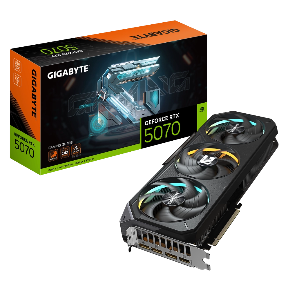 Gigabyte - 12GB GeForce RTX5070 GAMING OC GV-N5070GAMING OC-12GD