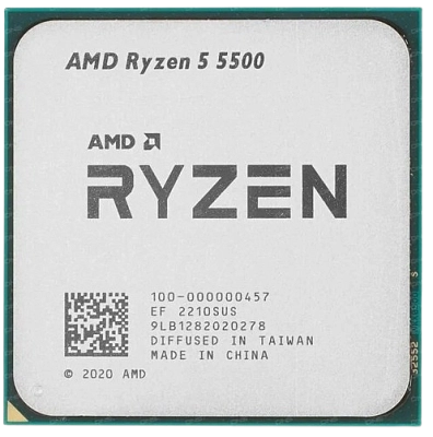 AMD Ryzen™ 5 Cezanne 5500 - 3.6 GHz, 6 cores/12 threads, No GPU, AM4 (100-000000457), oem