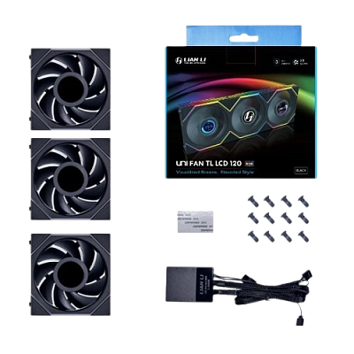 Fan Lian Li TL LCD 120-3 Black (3 кулера)
