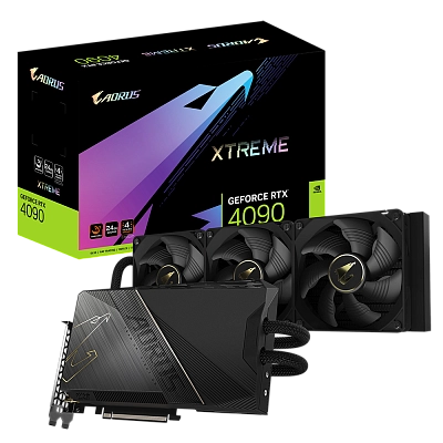 Gigabyte - 24GB GeForce RTX4090 AORUS XTREME WATERFORCE GV-N4090AORUSX W-24GD