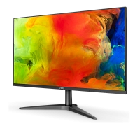 AOC - 24" 24B1H Monitor, VA, 60Hz, 8mc, FHD(1920x1080), VGA+HDMI, Black 