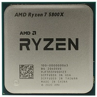 AMD Ryzen™ 7 Vermeer 5800X - 3.7 GHz, 8 Cores/16 Threads, No GPU, AM4 (100-000000063), Oem