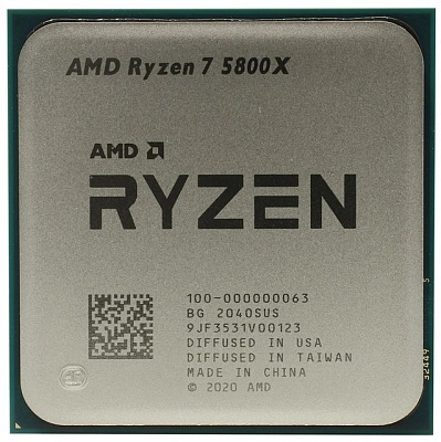 AMD Ryzen™ 7 Vermeer 5800X - 3.7 GHz, 8 Cores/16 Threads, No GPU, AM4 (100-000000063), Oem