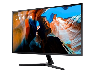 Samsung - 32" LU32J590UQMXUE Monitor, VA, 60Hz, 4mc, UHD (3840x2160) 4K, HDMI, DisplayPort, Black
