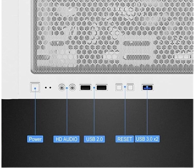 Кейс Montech X3 GLASS white