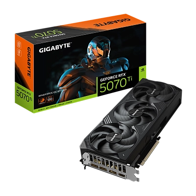 Gigabyte - 16GB GeForce RTX5070Ti WINDFORCE OC GV-N507TWF3OC-16GD