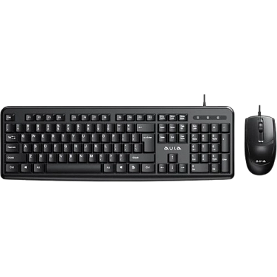 Офисный набор 2+1 (проводная клавиатура, мышь) AULA AC209