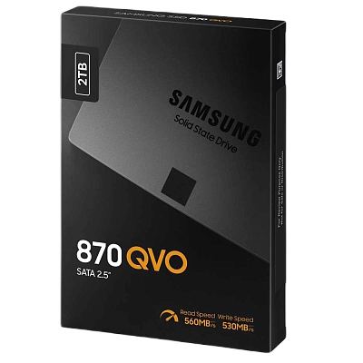 SSD SAMSUNG 2TB 870 QVO SATA (MZ-77Q2T0BW)