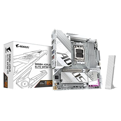 MB Gigabyte AMD AM5 B850M AORUS ELITE WF6E ICE DDR5