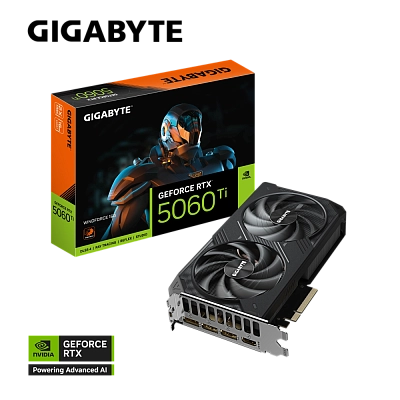 Gigabyte - 16GB GeForce RTX5060Ti WINDFORCE GV-N506TWF2-16GD