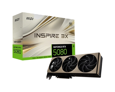 MSI - 16GB GeForce RTX5080 16G INSPIRE 3X OC (912-V531-064)