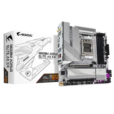MB Gigabyte AMD AM5 B650M AORUS ELITE AX ICE DDR5 