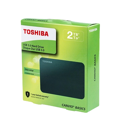 Ext HDD Toshiba 2TB Canvio Basics, USB