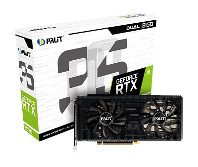 Palit - 8GB RTX3060Ti DUAL 8GB GDDR6 256bit 3-DP HDMI V1 