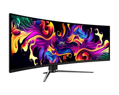 MSI - 49" MPG 491CQPX QD-OLED Curved Gaming Monitor, IPS, 0,03mc, 240hz, DQHD (5120x1440), HDMI+DP
