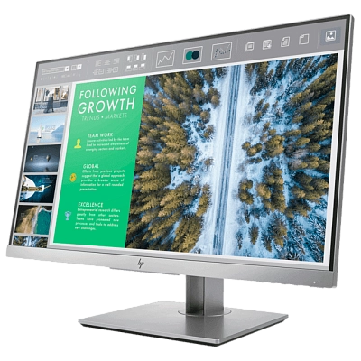 HP - 24" EliteDisplay E243 Monitor, IPS, 5mc, 60hz, FHD (1920x1080)  (1FH47AA)  Silver Black (распро