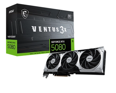 MSI - 16GB GeForce RTX5080 VENTUS 3X OC PLUS (912-V531-001)