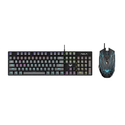 Игровой набор 2+1 (механ. клавиатура, мышь) Aula T640