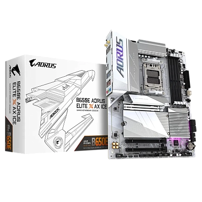 MB Gigabyte AMD AM5 B650E AORUS ELITE X ICE DDR5