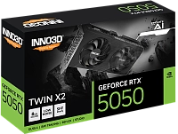 Inno3D -  8GB GeForce RTX 5050 TWIN X2 DDR6 128bit (N50502-08D6-174071N)