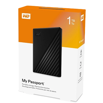 WD-Ext HDD 1TB, My Passport, USB