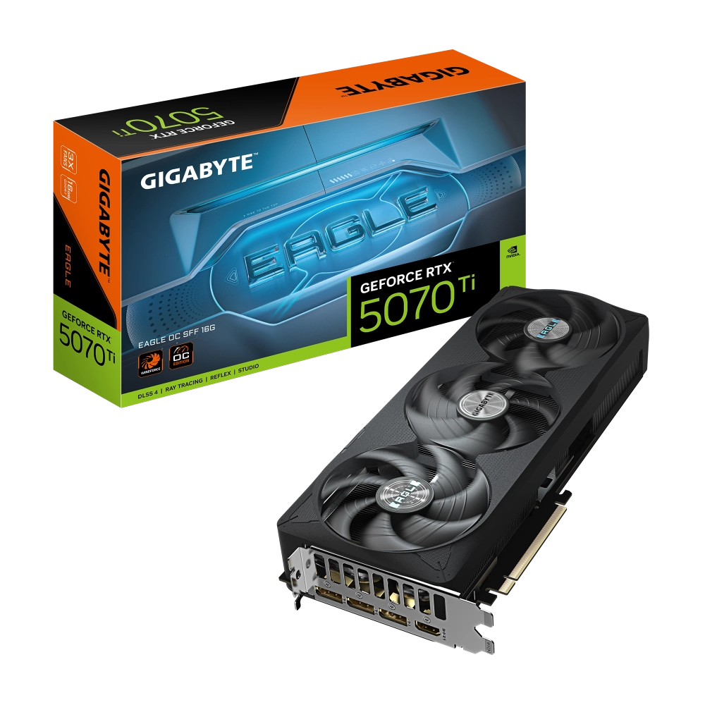 Gigabyte - 16GB GeForce RTX5070Ti EAGLE OC SFF GV-N507TEAGLE OC-16GD