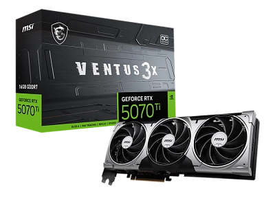 MSI - 16GB GeForce RTX 5070Ti VENTUS 3X OC (912-V531-083)